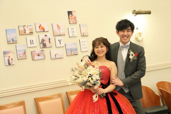 【ウェディングレポート】こだわりを詰め込んだふたりらしい1日《　披露宴　》